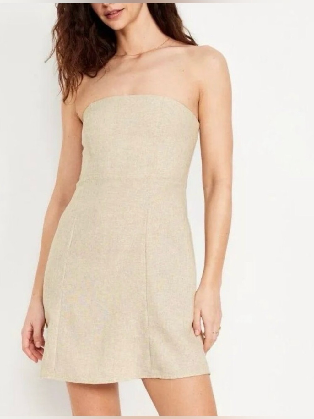 Old Navy linen blend mini dress. Pre-Owned Condition-Good. Size L